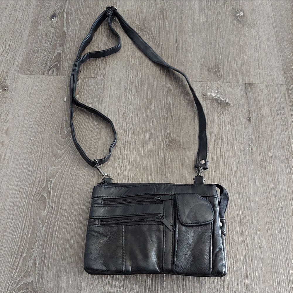 Convertible Black Bag - Crossbody to Fanny Pack